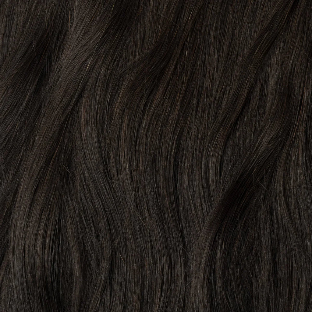 Tape-In Extensions – Russisches Echthaar – (#1B)