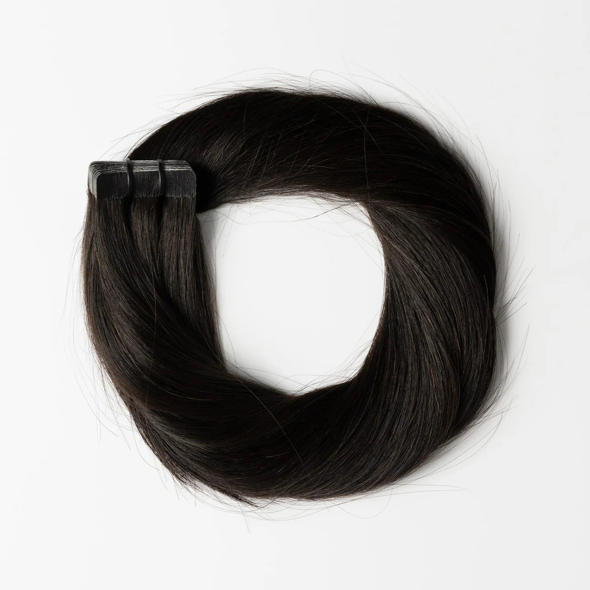 Tape-In Extensions – Russisches Echthaar – (#1B)