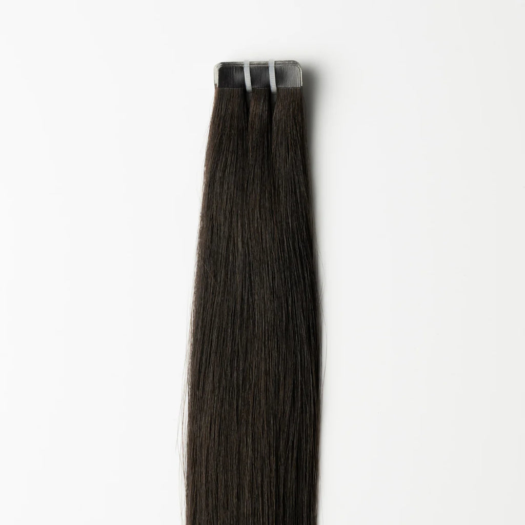 Tape-In Extensions – Russisches Echthaar – (#1B)