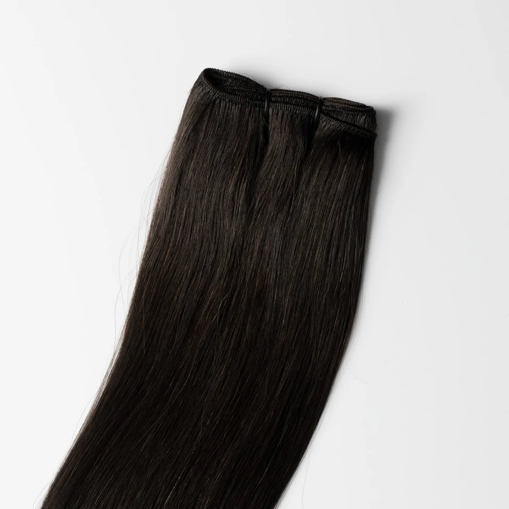 Tressen Extensions – Russisches Echthaar – (#1B)