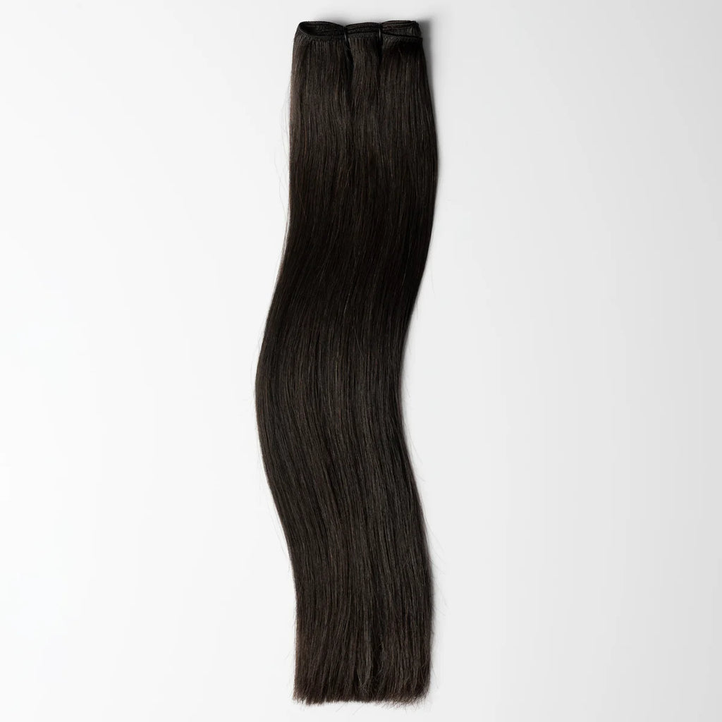 Tressen Extensions – Russisches Echthaar – (#1B)