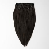 Clip-In Extensions – Russisches Echthaar – (#1B)
