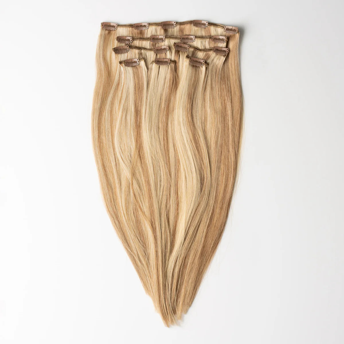 Clip-In Extensions – Russisches Echthaar – Balayage Honey Blonde (#P27-613)